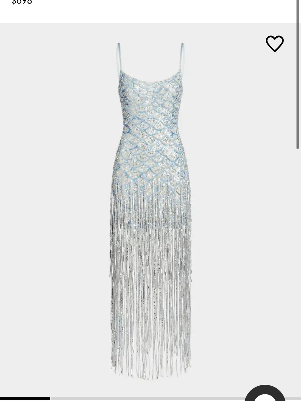 Mac Duggal Sequined Fringe Dress